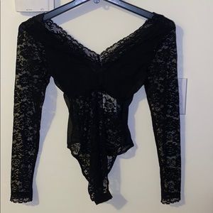 Black Lace Bodysuit
